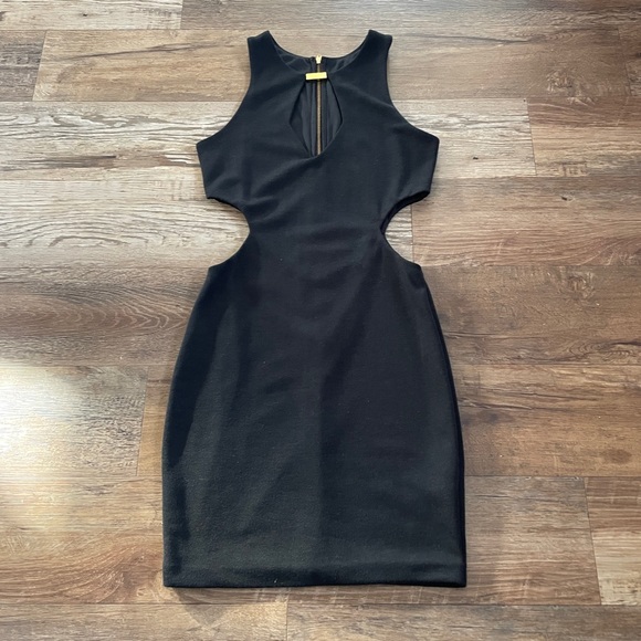 ASOS Dresses & Skirts - Asos petite black midi dress side cutouts 4